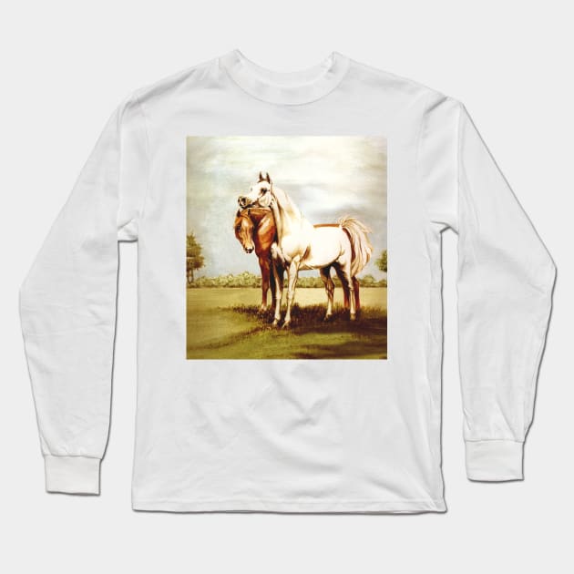 Arabian Horses. Best Friends. Long Sleeve T-Shirt by chepea2